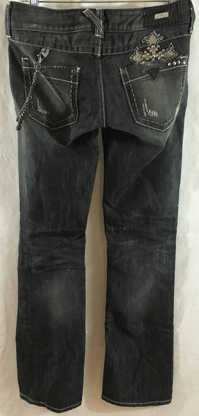 Black GUESS jeans daredevil style bootcut