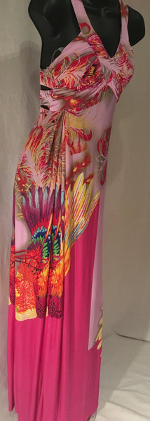 Lilac Multiprint Maxi Dress